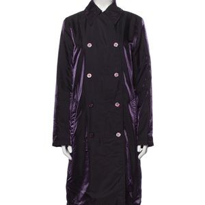 Moschino Purple Trendy Trench Coat